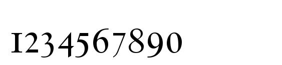 Spectrum MT SC Font, Number Fonts