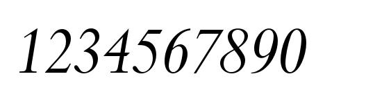 SpectrumMTStd Italic Font, Number Fonts