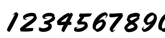 Speedline MF Font, Number Fonts