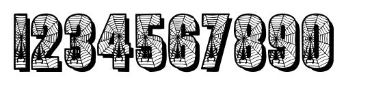 Spiders Font, Number Fonts