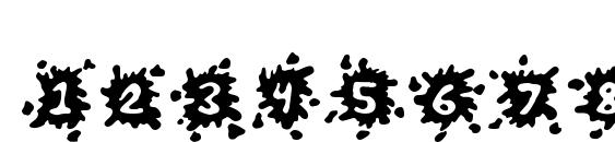 Splats Font, Number Fonts