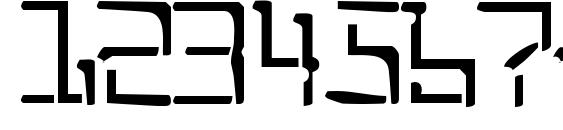 Split enzymes Font, Number Fonts