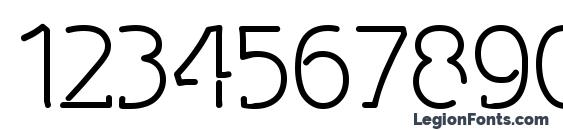 Spongy Thinsville Font, Number Fonts