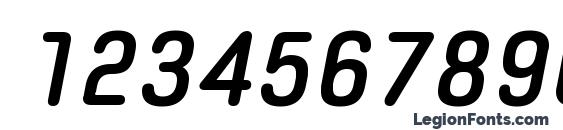 Spoon Bold Italic Font, Number Fonts