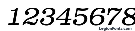 Spslclarendonc italic Font, Number Fonts
