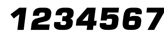 Square 721 Blk Italic Font, Number Fonts