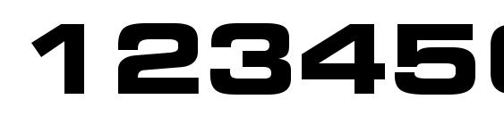 Square 721 Bold Extended BT Font, Number Fonts