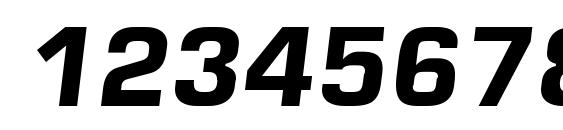 Square 721 BoldItalic Font, Number Fonts