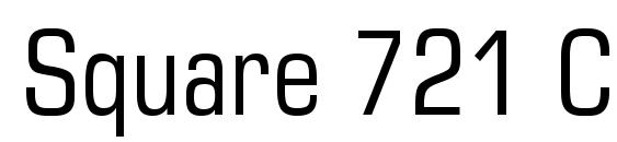 Square 721 Condensed BT Font