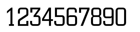 Square Slabserif 711 Light BT Font, Number Fonts