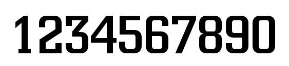 Square Slabserif 711 Medium BT Font, Number Fonts