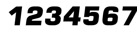 Square721 Blk Italic Font, Number Fonts