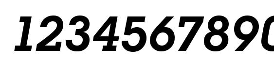 SquareSerif DemiItalic Font, Number Fonts