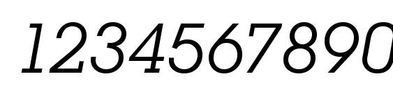 SquareSerif Italic Font, Number Fonts
