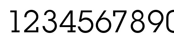 SquareSerif Regular Font, Number Fonts