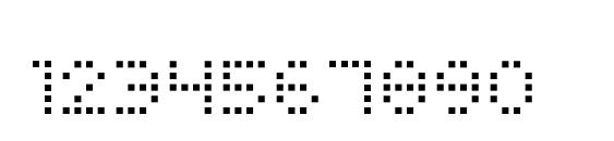 Squarodynamic 01 Font, Number Fonts