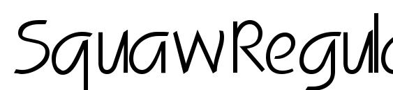 Squaw Regular DB Font, Free Fonts