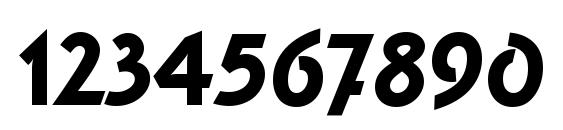 Squire Extra Bold Plain Font, Number Fonts