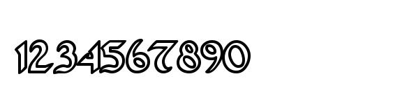 St charles hollow Font, Number Fonts