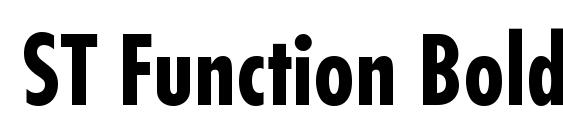 Шрифт ST Function Bold Condensed