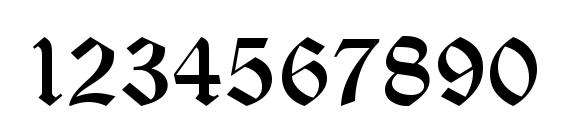 ST Old English Font, Number Fonts