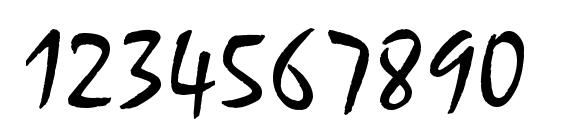 ST Zephyr Regular Font, Number Fonts