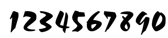 Staccato 555 BT Font, Number Fonts