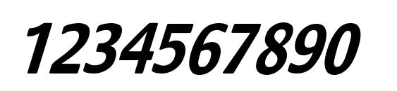 StackCndObl Bol Font, Number Fonts