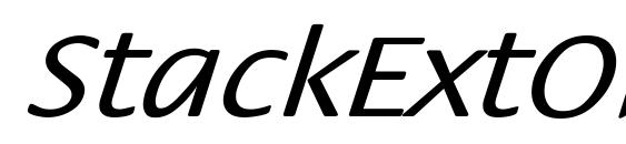 шрифт StackExtObl Nor, бесплатный шрифт StackExtObl Nor, предварительный просмотр шрифта StackExtObl Nor