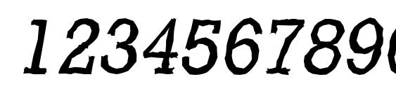 StaffordAntique Italic Font, Number Fonts