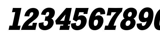 StaffordLH Bold Italic Font, Number Fonts