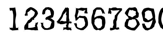 StaffordRandom Regular Font, Number Fonts