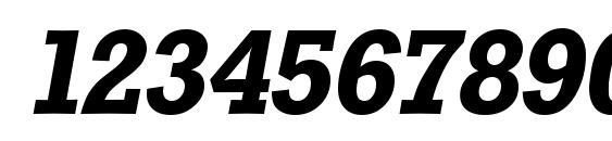 StaffordSerial BoldItalic Font, Number Fonts