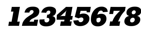 StaffordSerial Heavy Italic Font, Number Fonts