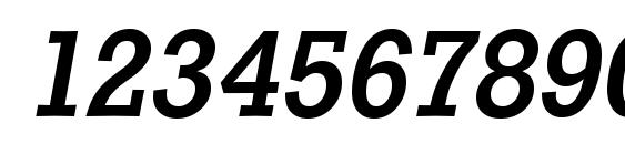 StaffordSerial Medium Italic Font, Number Fonts