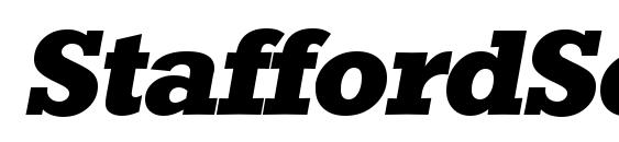 Шрифт StaffordSerial Xbold Italic