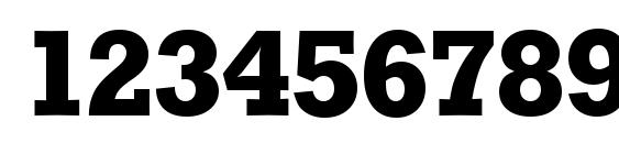 StaffordSerial Xbold Regular Font, Number Fonts