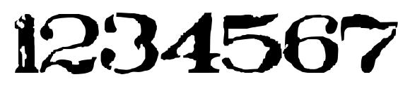 Stampede Font, Number Fonts