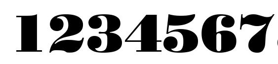 Standardposterc regular Font, Number Fonts