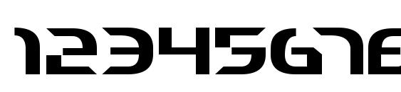 Starfighter Cadet Font, Number Fonts