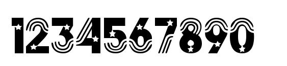 Stars&Stripes Regular Font, Number Fonts