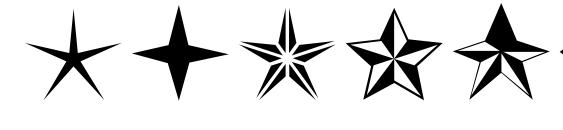 Stars1o Font, Number Fonts