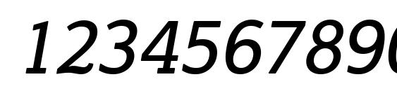 Steinem italic Font, Number Fonts