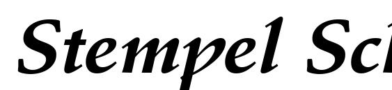 Шрифт Stempel Schneidler LT Bold Italic