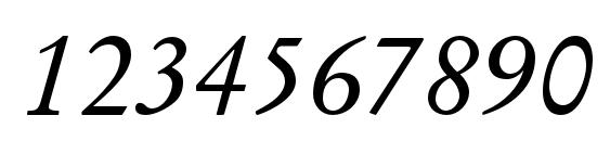 StempelGaramondLTStd Italic Font, Number Fonts