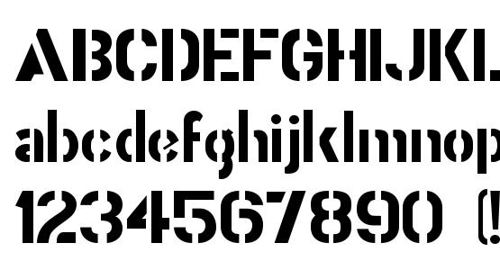 Stencil Gothic JL Font Download Free / LegionFonts
