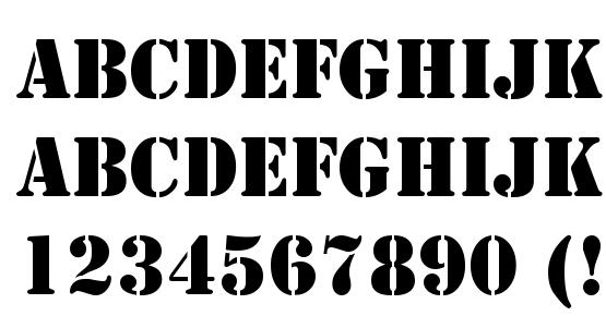 Stencil Regular DB Font Download Free / LegionFonts