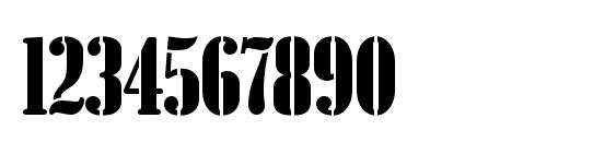StencilComD Font, Number Fonts