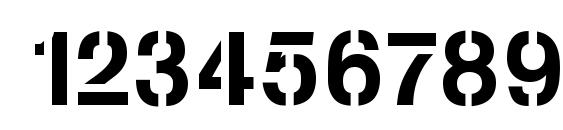 Stencilia a Font, Number Fonts