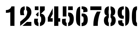 StencilSans Bold Font, Number Fonts